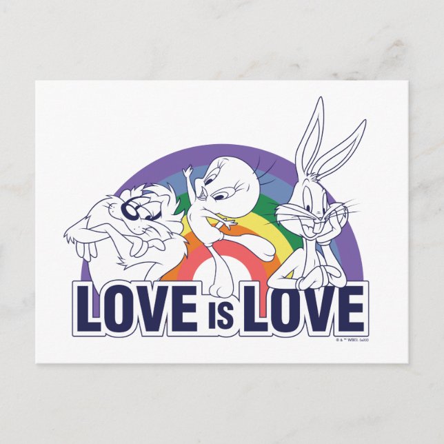 Carte Postale LOONEY TUNES™ - L'amour est l'amour (Devant)