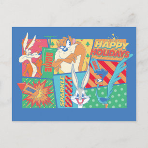 Carte Postale LOONEY TUNES™   Motif Joyeuses Fêtes