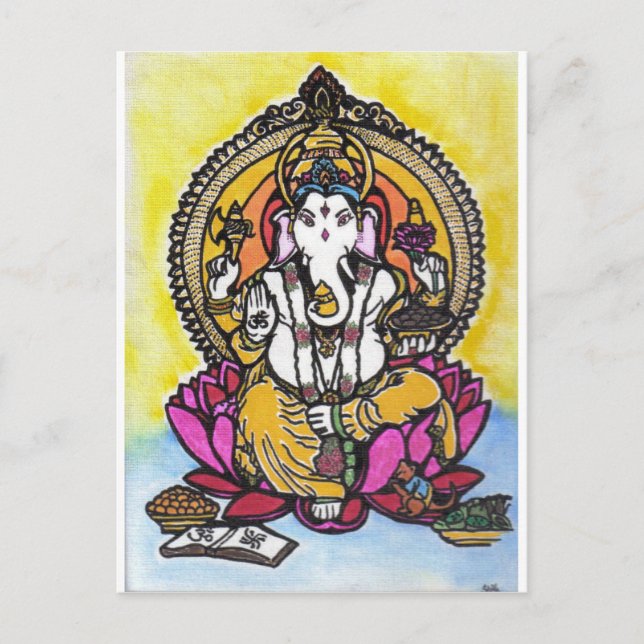 Carte Postale Lord Ganesha (Devant)