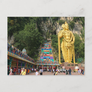 Carte Postale Lord Murugan & escaliers à Batu Caves 3
