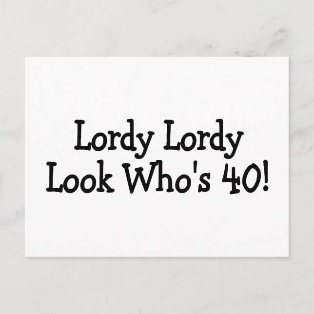 Carte Postale Lordy Lordy Look Dont 40 Noirs (Devant)