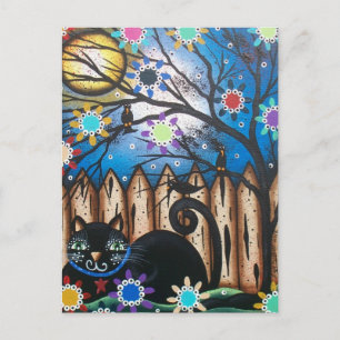 Carte Postale Lori Everett_ Jour Des Morts, Chat Noir, Mexicain