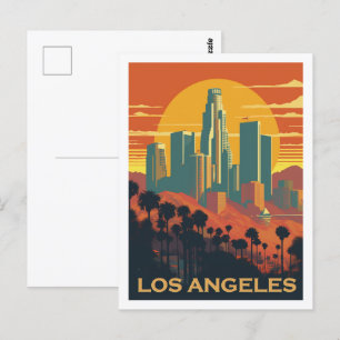 Carte Postale Los Angeles California Célèbre Vintage voyage Plac