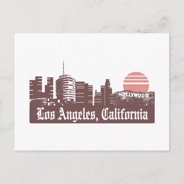 Carte Postale Los Angeles Linesky (Devant)