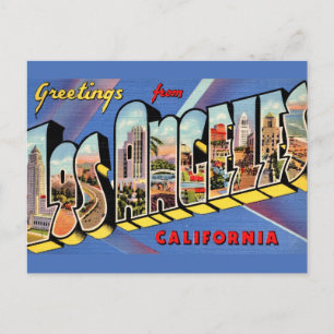Carte Postale Los Angeles Rétro