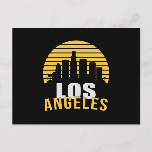 Carte Postale Los Angeles USA City Skyline Skyline Drôle cadeau (Devant)