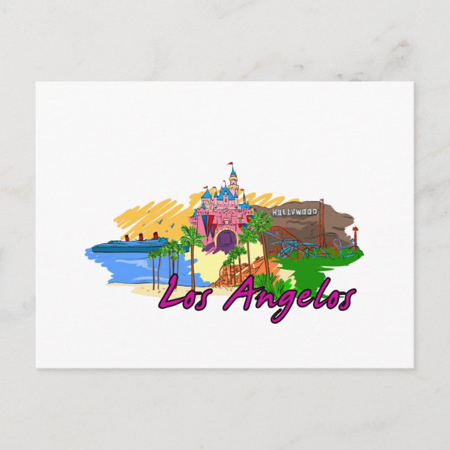Carte Postale Los Angelos - Californie - USA.png (Devant)