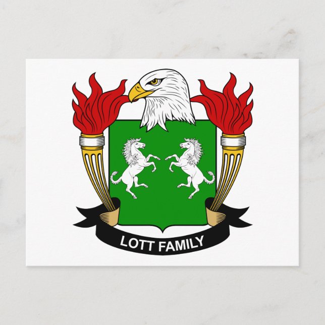 Carte Postale Lott Family Crest (Devant)