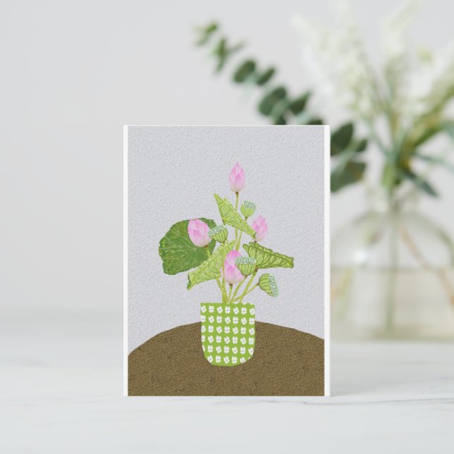 Carte postale Lotus (Debout devant)