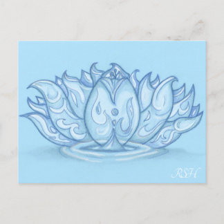 Carte Postale Lotus élémentaire d'eau