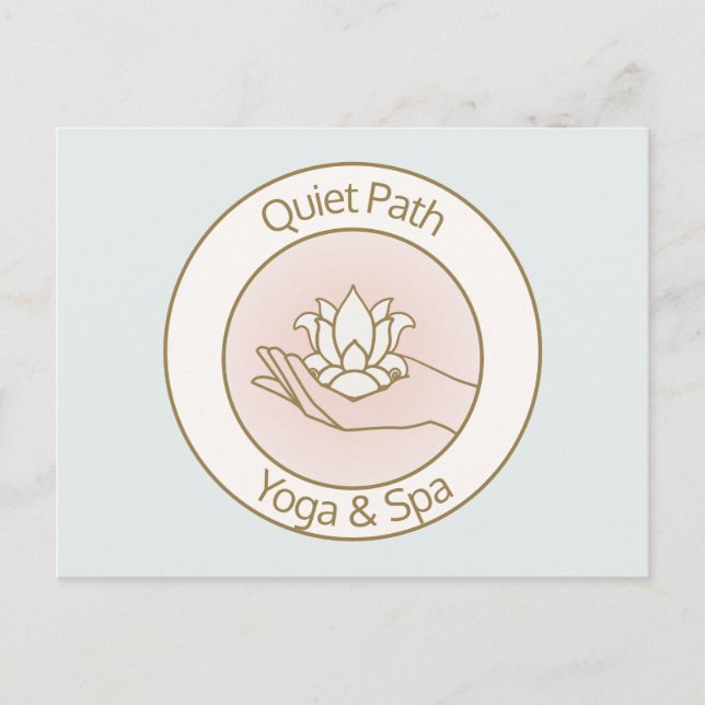 Carte Postale Lotus Flower in Main Beauty Day Spa (Devant)