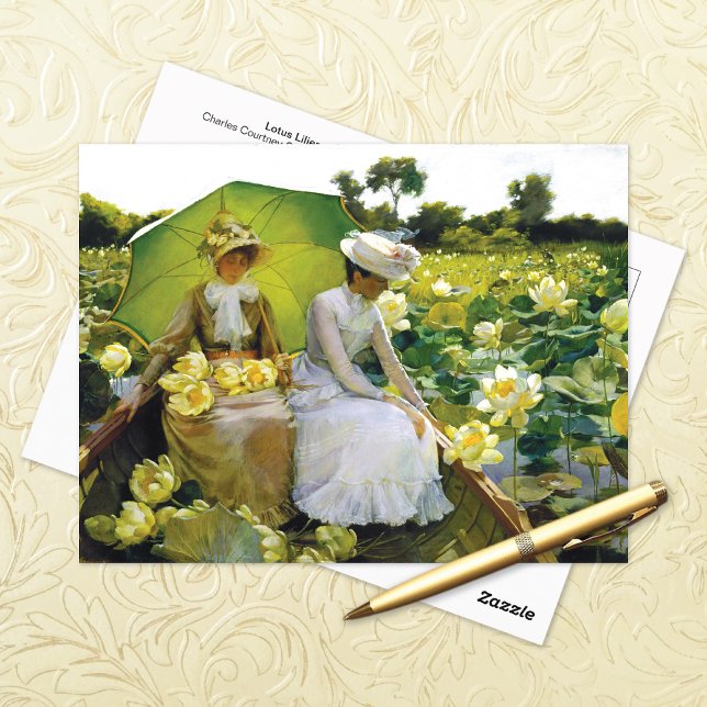 Carte Postale Lotus Lilies Charles Courtney Curran (Créateur téléchargé)