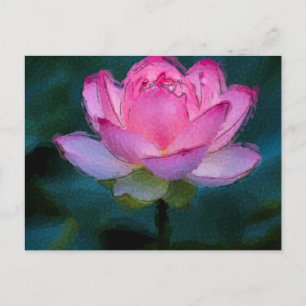 Carte Postale Lotus rose