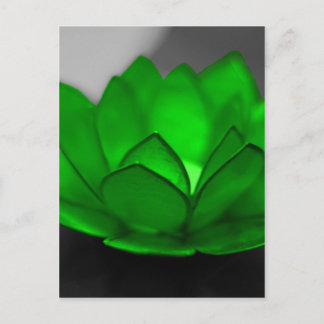 Carte Postale Lotus vert