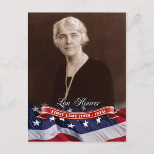 Carte Postale Lou Hoover, Première Dame des Etats-Unis