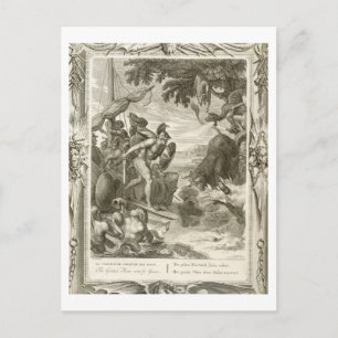 Carte Postale L'ouatine d'or gagnée par Jason (gravure)