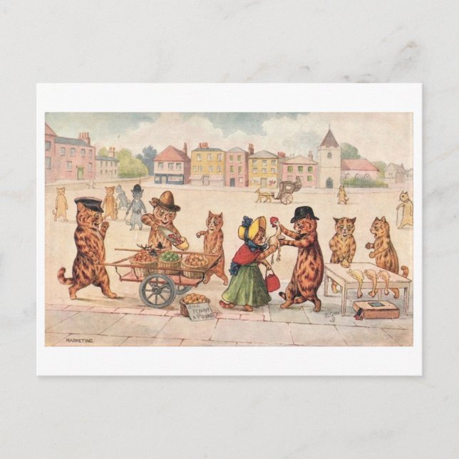 Carte Postale Louis Wain  (Devant)