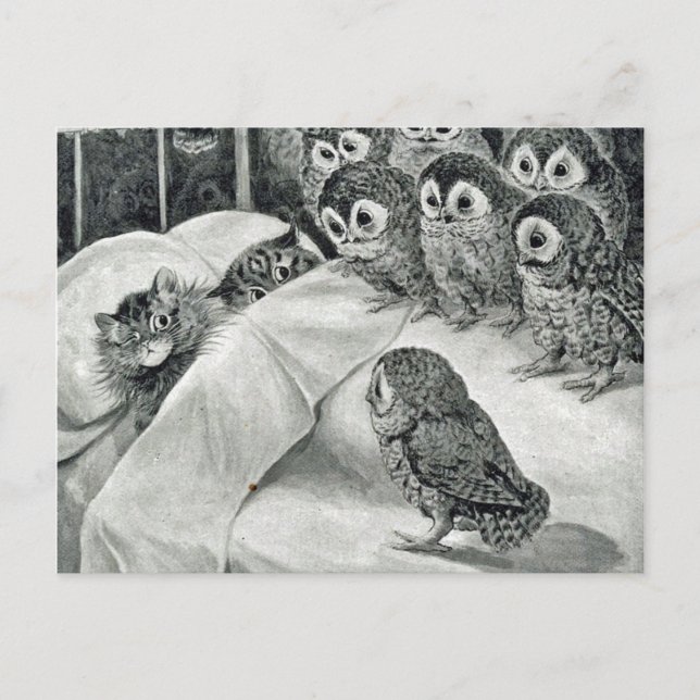 Carte Postale Louis Wain Cat Nightmare (Devant)