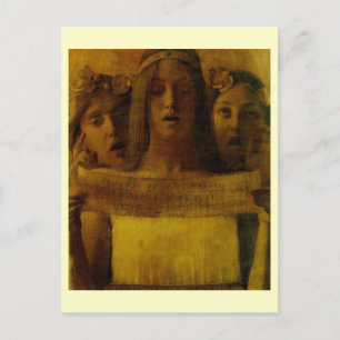 Carte Postale Louis Welden Hawkins, Girls Singing Music vers 189