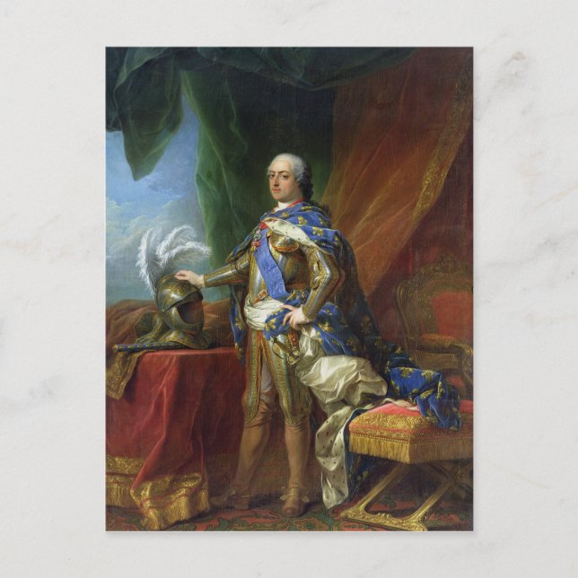 Carte Postale Louis XV Roi de France et de Navarre, 1750 (Devant)