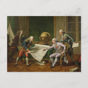 Carte Postale Louis XVI donne des instructions à La Perouse