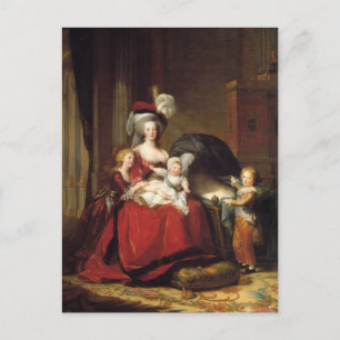 Carte Postale Louise Le Brun- Marie Antoinette et ses enfants