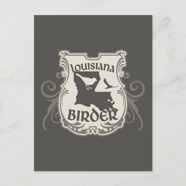 Carte Postale Louisiana Birder (Devant)