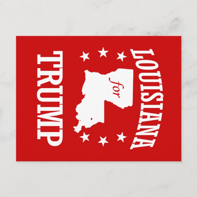 CARTE POSTALE LOUISIANA POUR TRUMP (Devant)