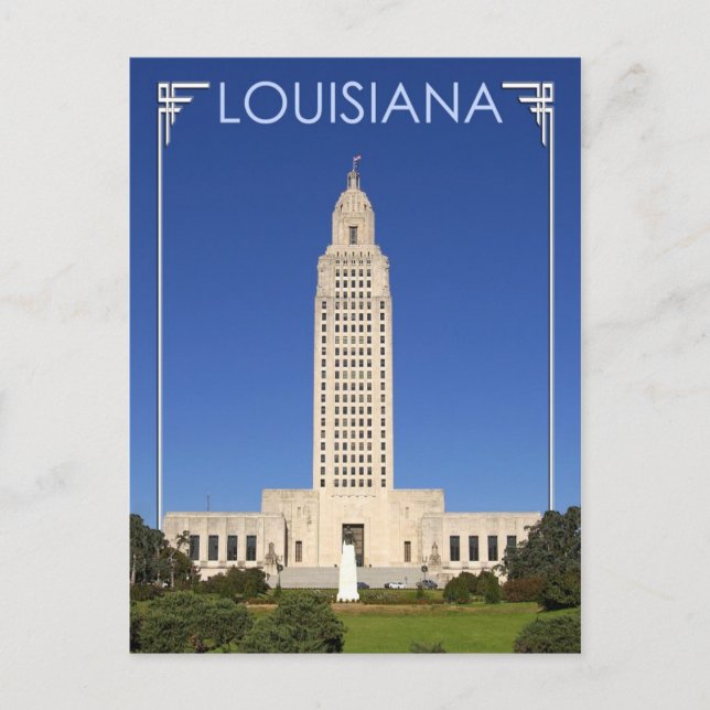 Carte Postale Louisiana State Capitol building, Baton Rouge (Devant)