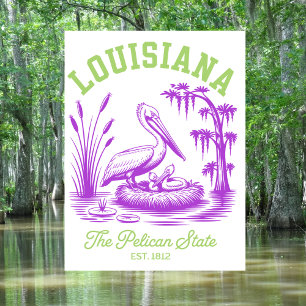 Carte Postale Louisiane L'État du Pélican Ét. 1812 Pélican 