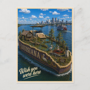 Carte Postale Louisiane   Wish You Were Here   Série des États