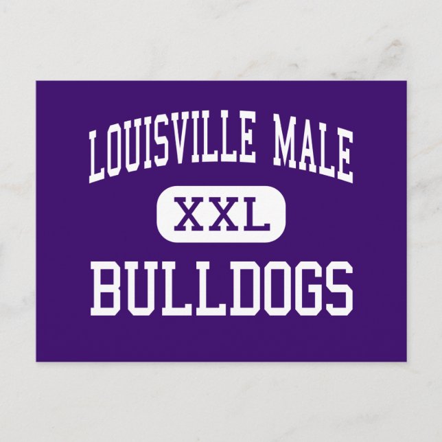 Carte Postale Louisville Homme - Bulldogs - High - Louisville (Devant)