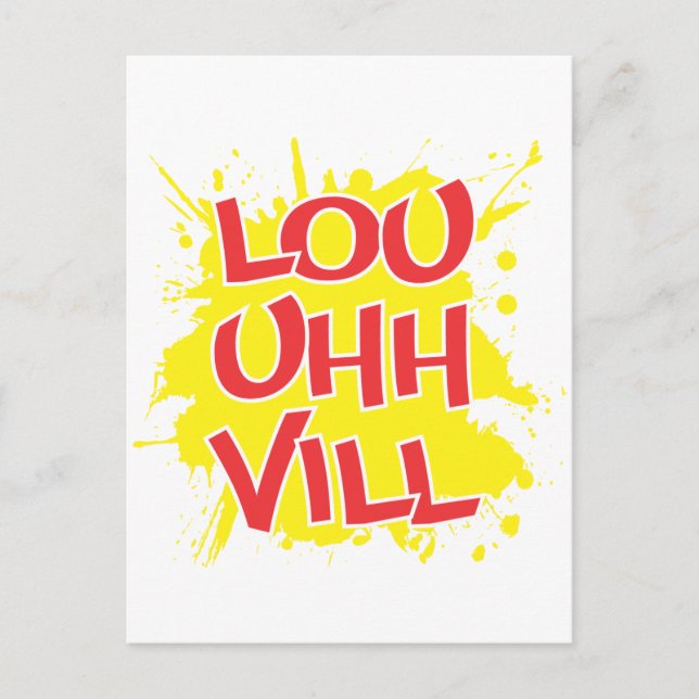 Carte Postale Louisville, Kentucky Lou Euh Ville Louie Ville KY (Devant)