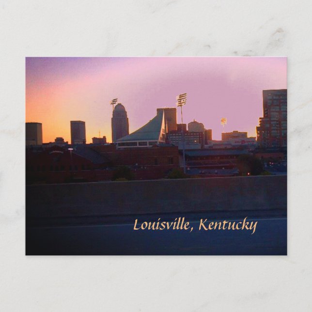 CARTE POSTALE LOUISVILLE, KENTUCKY SKYLINE (Devant)