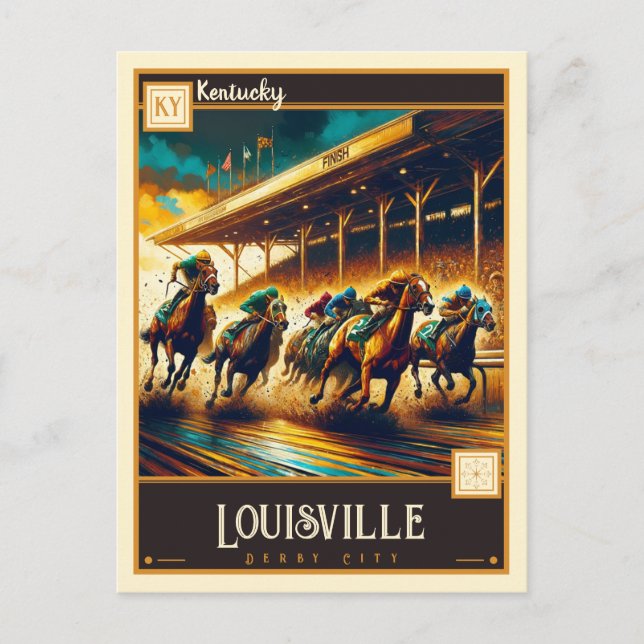 Carte Postale Louisville, Kentucky | VINTAGE (Devant)