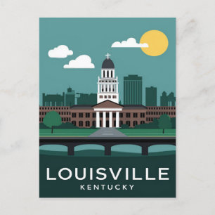 Carte Postale Louisville Kentucky Vintage, Voyage