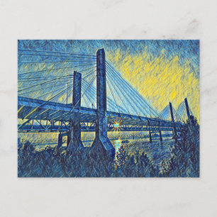 Carte Postale Louisville, KY Abraham Lincoln Bridge Peinture