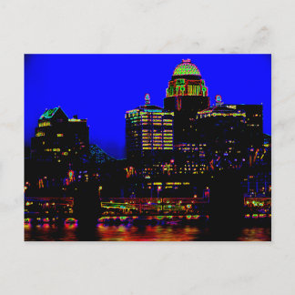Carte postale Louisville Neon Skyline