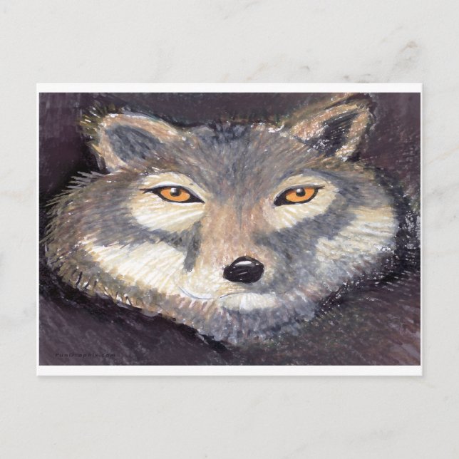 Carte Postale Loup (Devant)