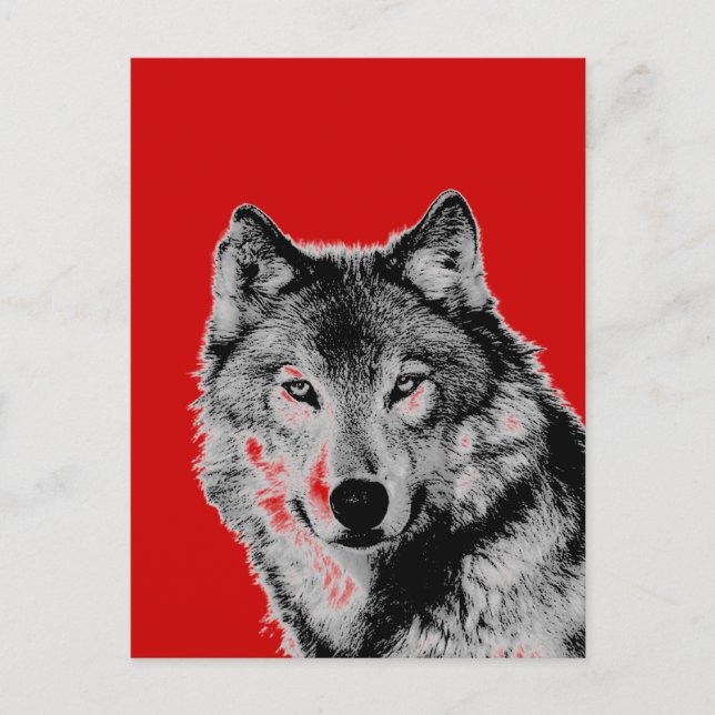 Carte Postale Loup (Devant)