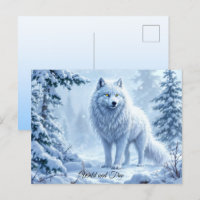 Loup de neige sauvage prédateur nature hiver art