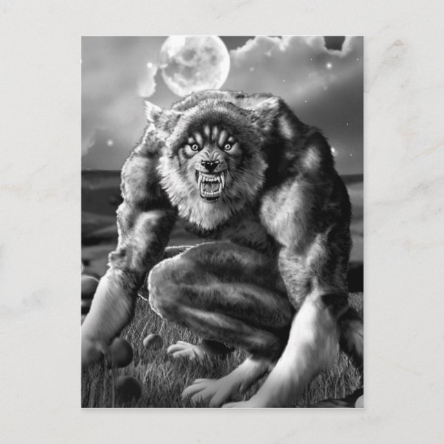 Carte Postale loup-garou (Devant)