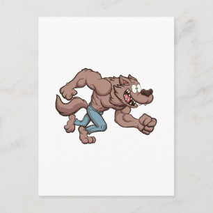 Carte Postale Loup-garou courant