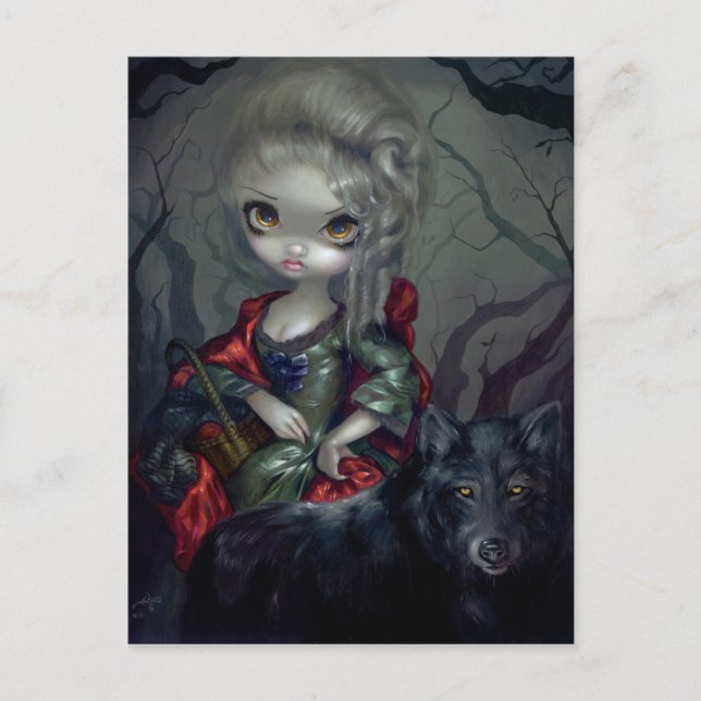 Carte postale "Loup-Garou : Le Petit Chaperon Roug (Devant)