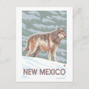 Carte Postale Loup gris deboutNouveau-Mexique
