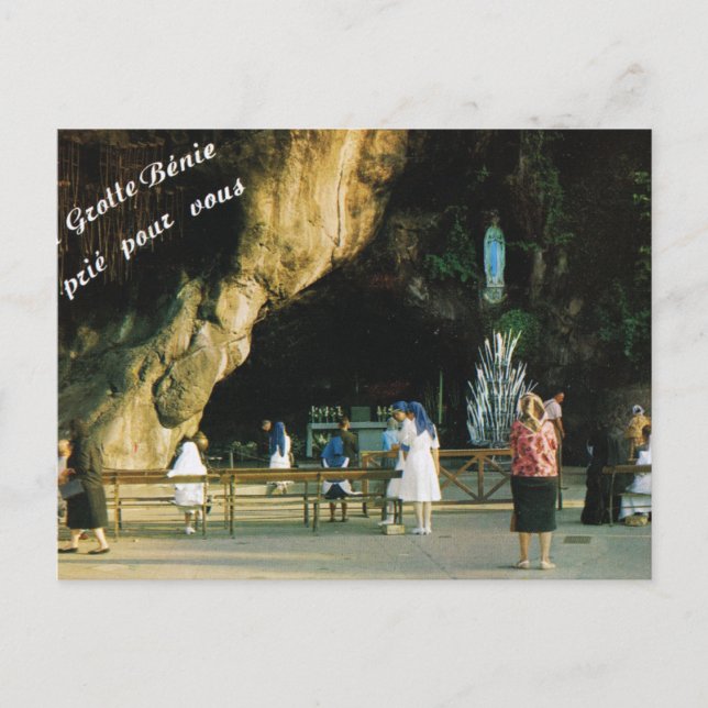 Carte Postale Lourdes, La Grotte (Devant)
