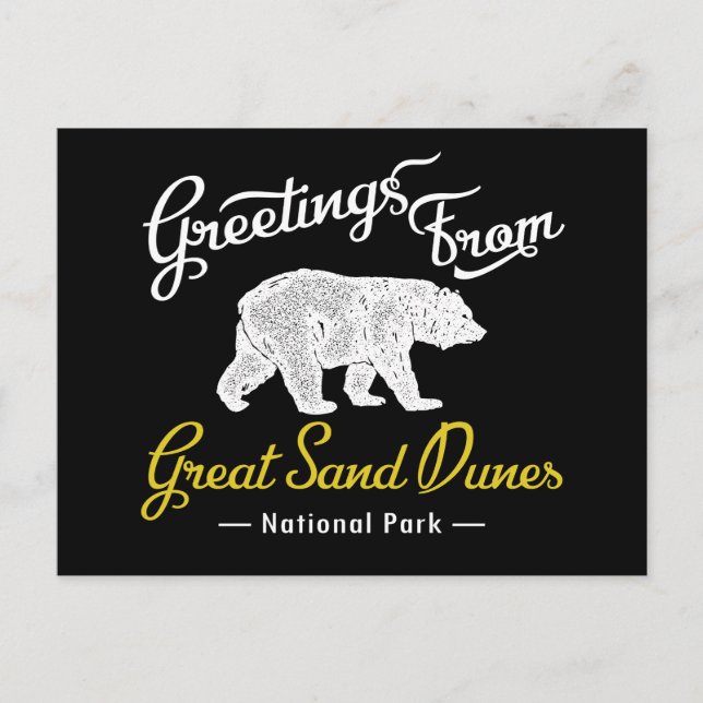 Carte Postale L'ours du parc national des Dunes de sable (Devant)