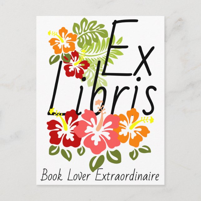 Carte Postale Louveur du livre d'Hibiscus coloré (Devant)