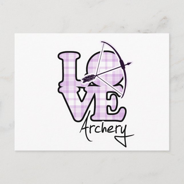 Carte Postale Love Archery (Devant)