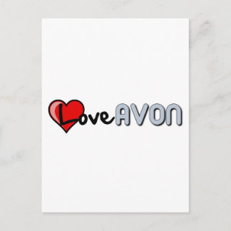 Carte Postale Love AVON